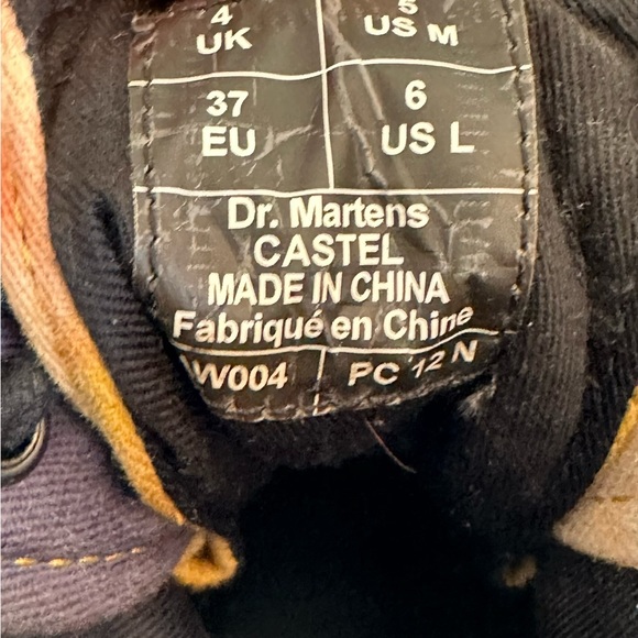 Dr Marten AW004 Castel Tie Dye Canvas Combat Boots Women's Size 6 - Picture 8 of 8